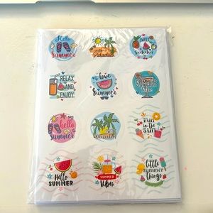 Set of 25 sheet of stickers